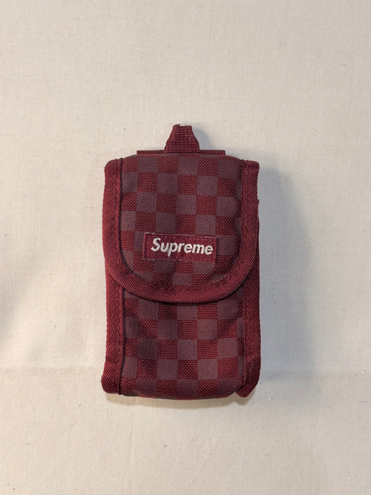 Supreme FW11 Printed Check Camera Pouch U