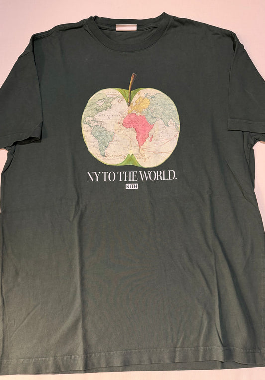 Kith NY To The World Apple Vintage Tee