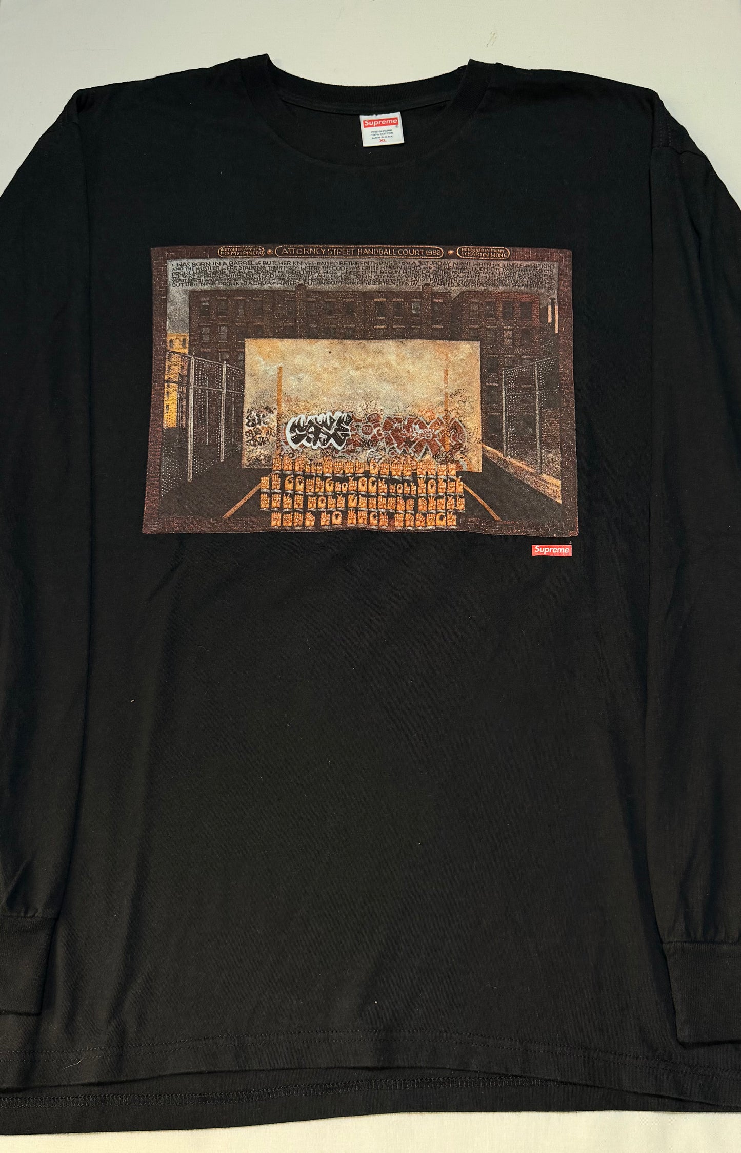 Supreme FW19 Martin Wong Attorney Street L/S Tee