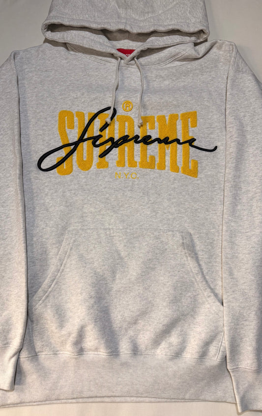 Supreme SS22 Embroidered Chenille Hooded Sweatshirt