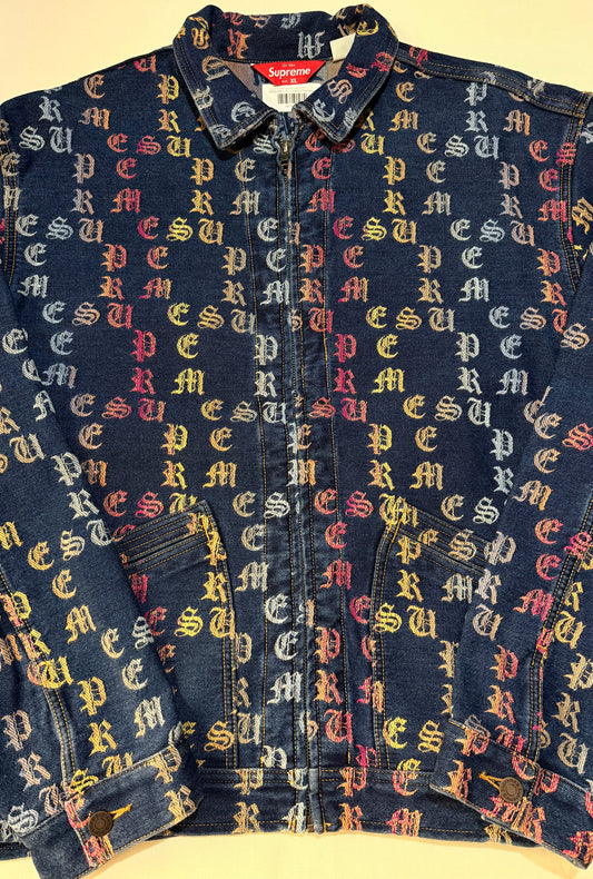 Supreme SS22 Gradient Jacquard Denim Work Jacket