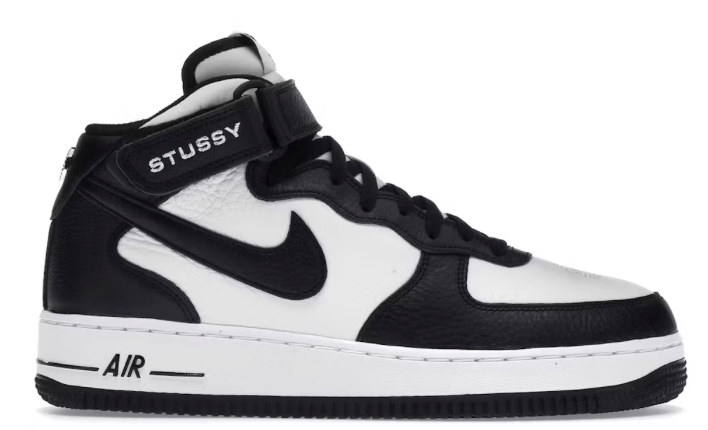 Nike Air Force 1 Mid Stussy Light Bone Black