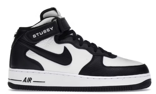 Nike Air Force 1 Mid Stussy Light Bone Black