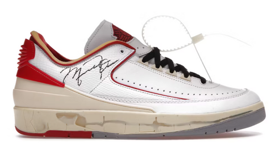 Jordan 2 Retro Low Off White White Red