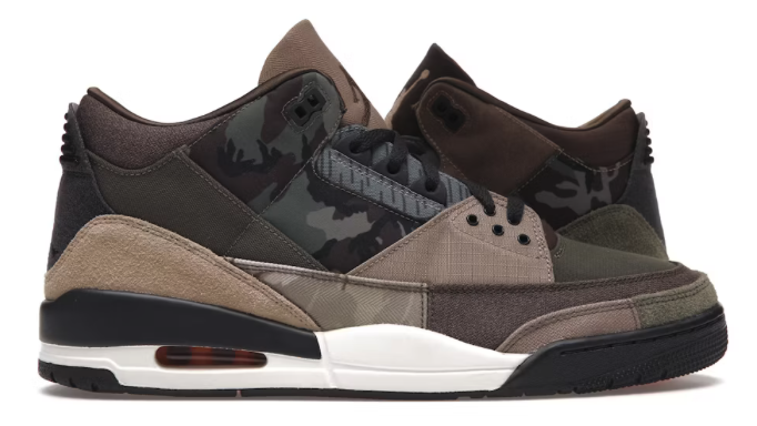 Jordan 3 Retro Patchwork Camo U8.5