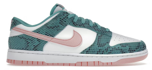 Nike Dunk Low Snakeskin Washed Teal Bleached Coral