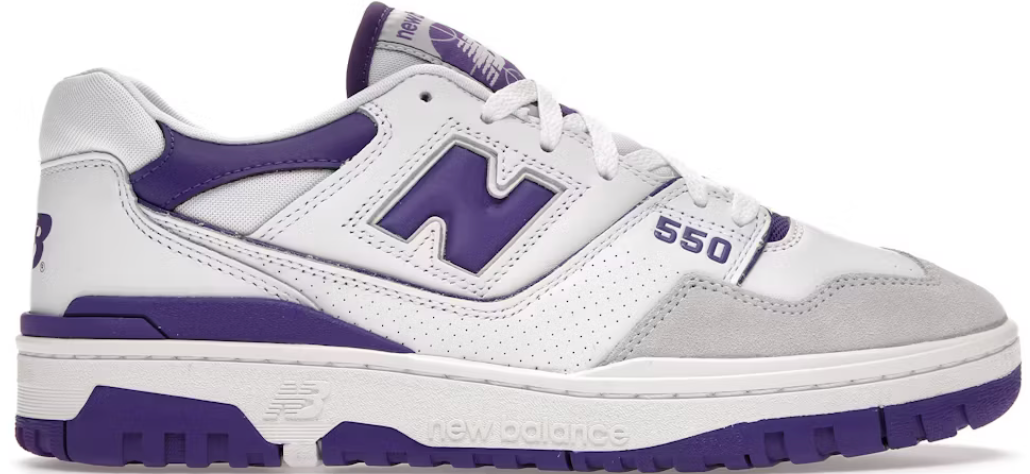 New Balance 550 White Purple