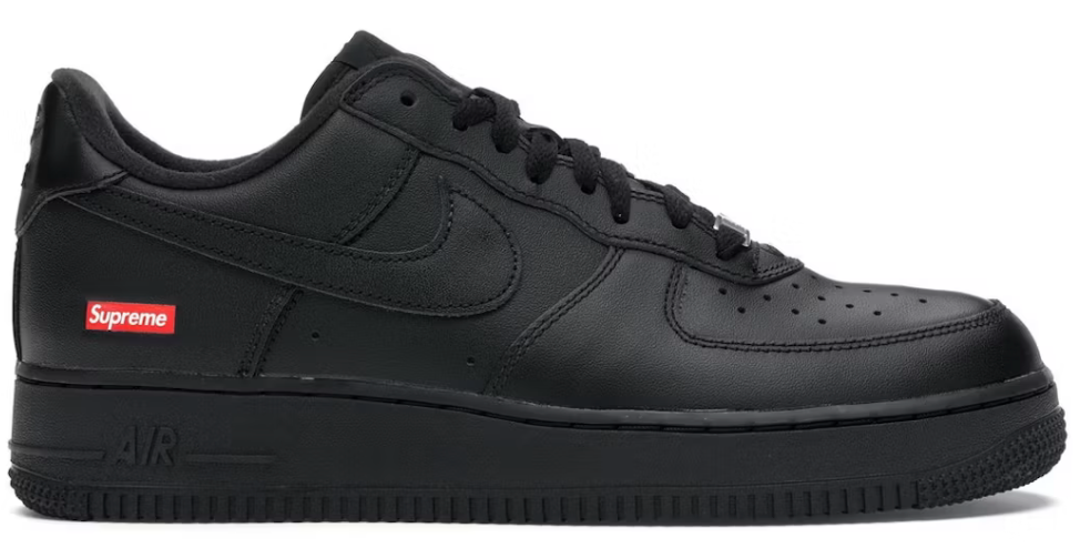 Nike Air Force 1 Low Supreme Black U9