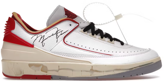 Jordan 2 Retro Low Off White White Red U10
