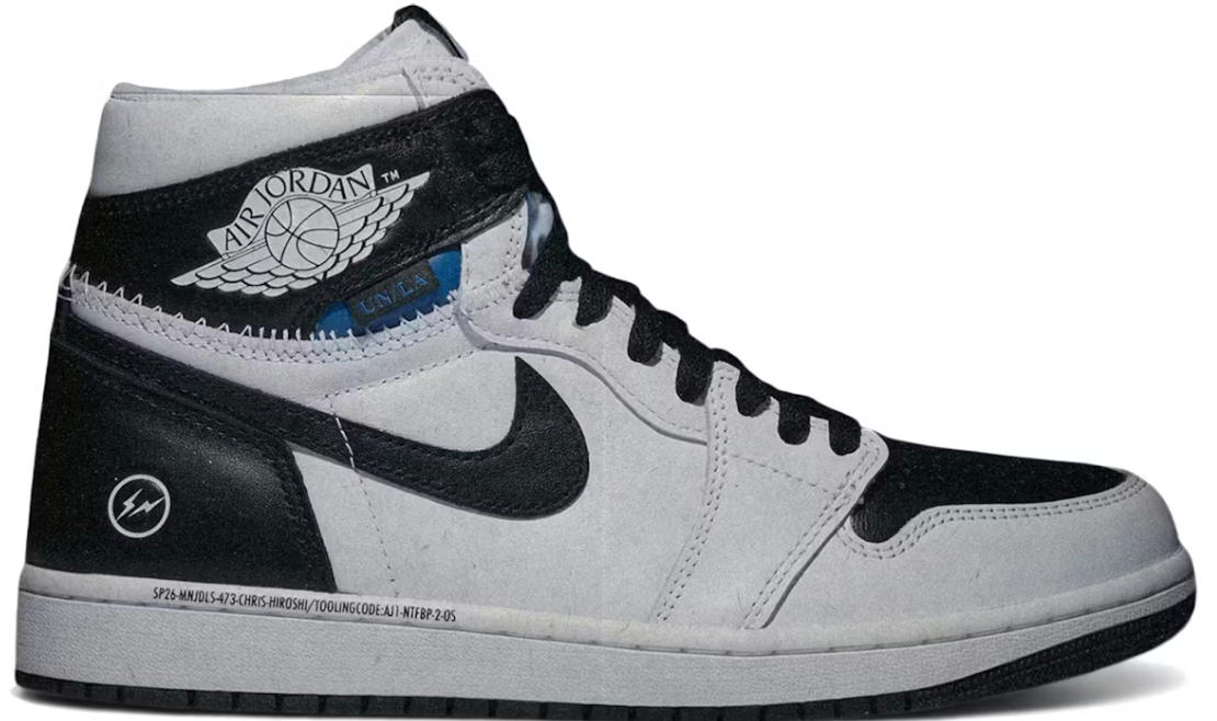 Jordan 1 Retro High OG Fragment Union LA White Black