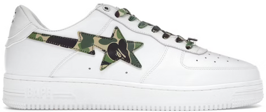 A Bathing Ape Bape Sta Low White ABC Camo Green (2021) U8.5