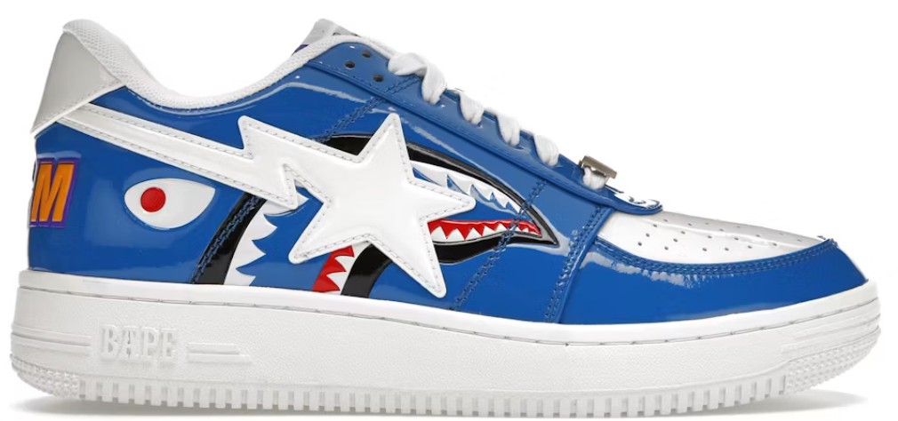 A Bathing Ape Bape Sta Low Color Block Shark Blue U13