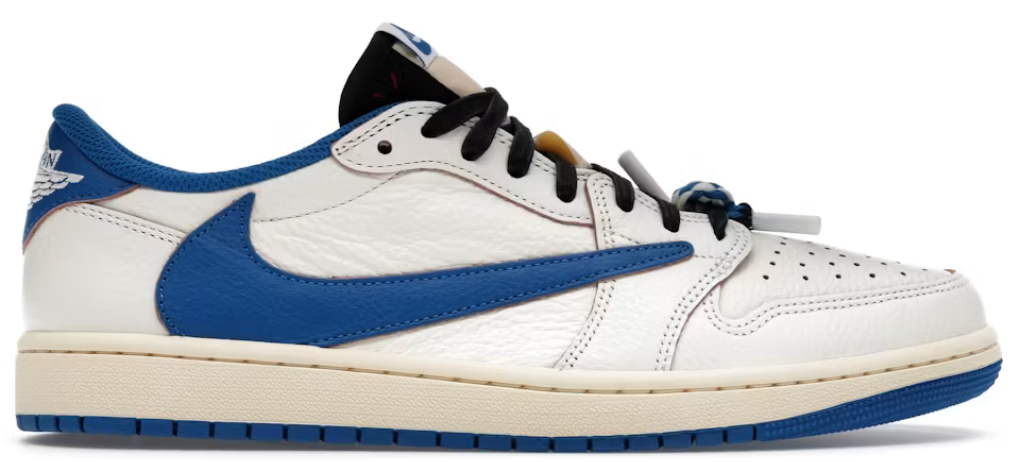Jordan 1 Retro Low Fragment Travis Scott Sail Military Blue U10