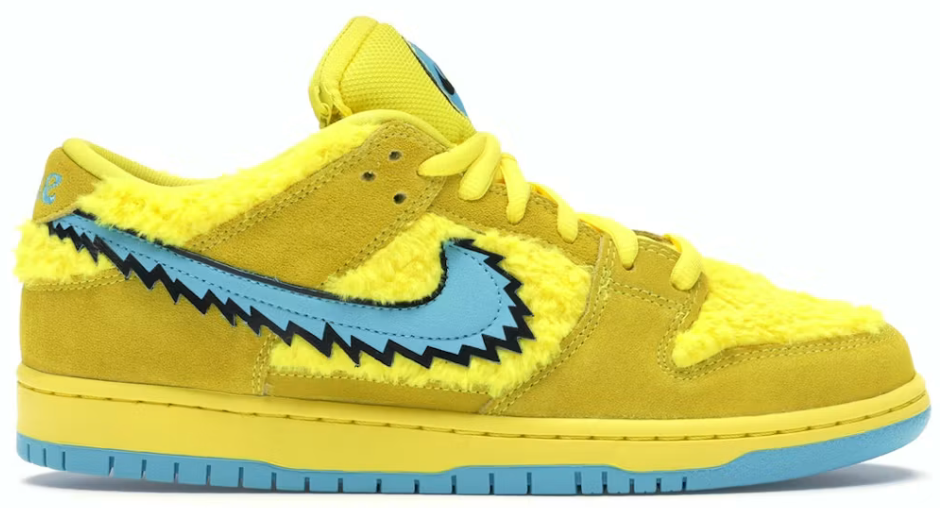 Nike Sb Dunk Low Grateful Dead Bears Opti Yellow U10