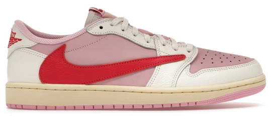 Jordan 1 Retro Low Travis Scott Sail Tropical Pink U10